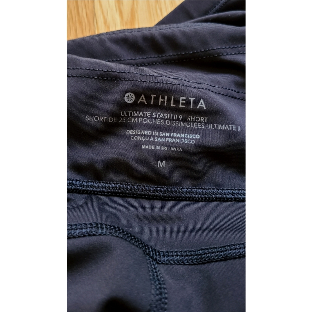 Athleta Black Athletic Shorts for Performance - Picture 4 of 13